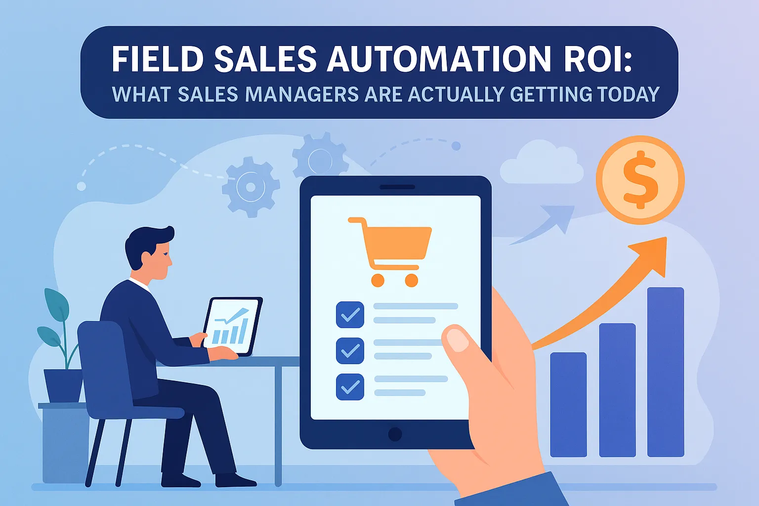 Field Sales Rep Using ERP Sales Automation