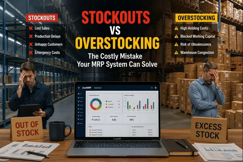 Stockouts vs Overstocking – Inventory Optimization with ERPbyNet AceMRP